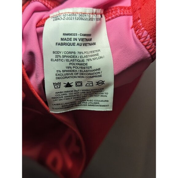 Nike FD0954-635 Women's Sz S Pink/Red Dri-Fit Cropped Training Tank Top - Picture 6 of 11